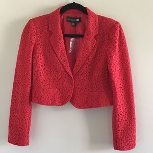 Forever21 Cropped Lace Jacket